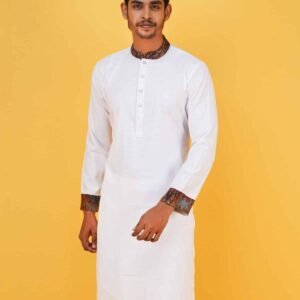White Panjabi  | SLIM FIT