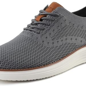 VILOCY Men's Casual Dress Sneakers Oxfords Business Mesh Breathable Walking Shoes Tennis Comfortable