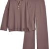 LILLUSORY Women's 2 Piece Lounge Sets Oversized Slouchy Matching Cozy Knit Sets