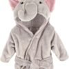 Hudson Baby Unisex Baby Plush Animal Face Bathrobe